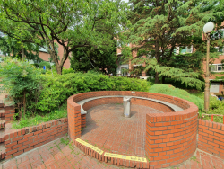 Liberal Arts Building  open space in front of the main entrance